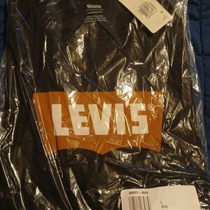 Levi's Black Tee with Orange Logo
